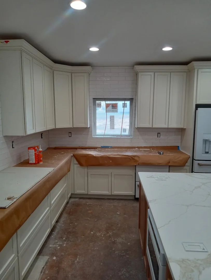 Kitchen cabinetry project in progress